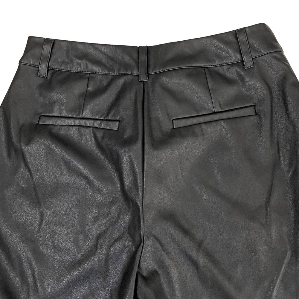 Nili Lotan x Target Faux Leather High Rise Ankle Skinny Pants Black Sz 4 - Picture 12 of 14